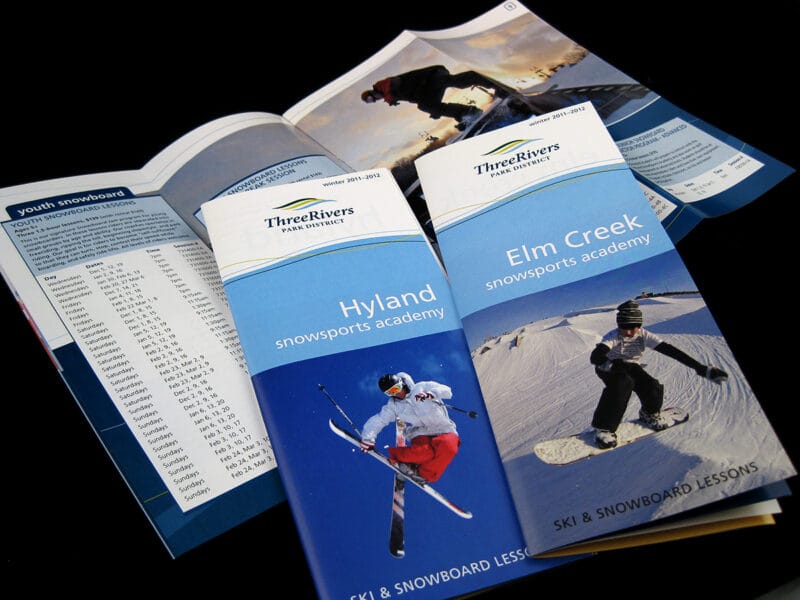 ski lesson brochures